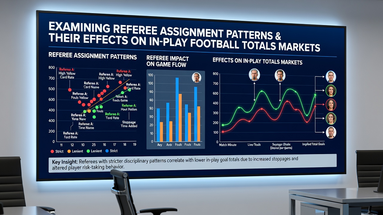 Live football match statistics displayed on a betting interface showing totals markets
