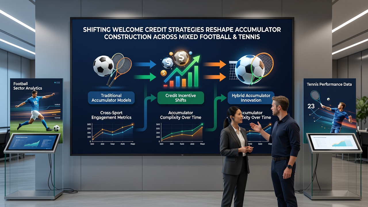 Chart showing trends in mixed football and tennis accumulator usage following credit strategy changes